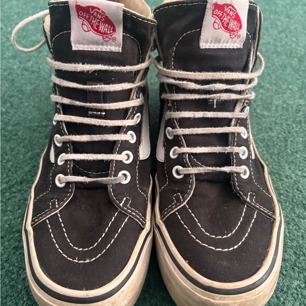 Vans Cream High-Top Sneakers